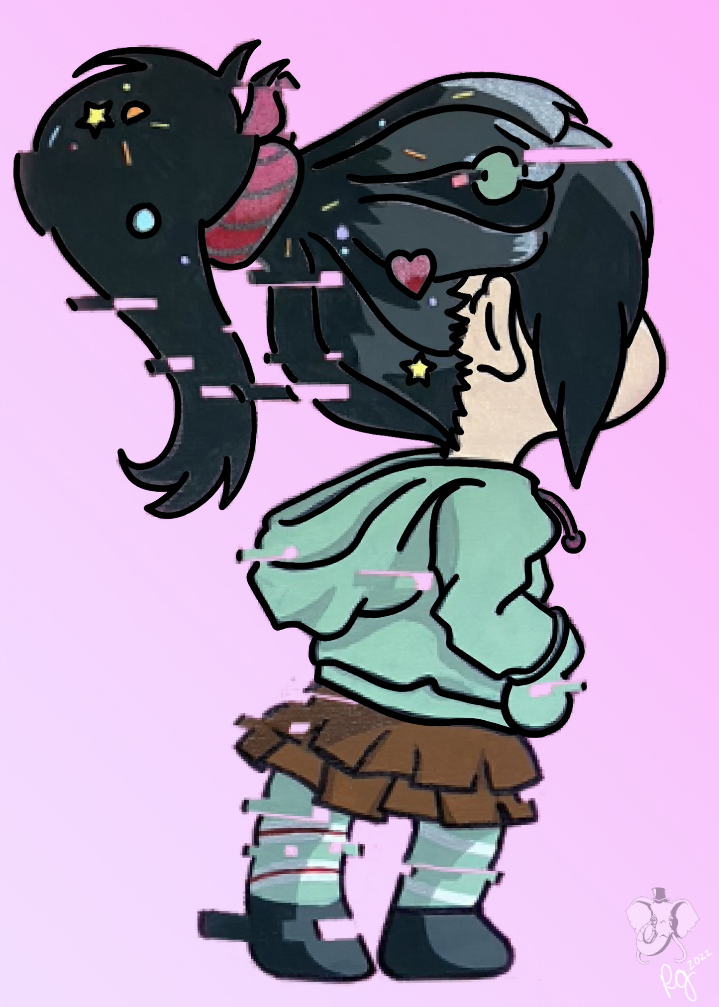 Vanellope Digital Print