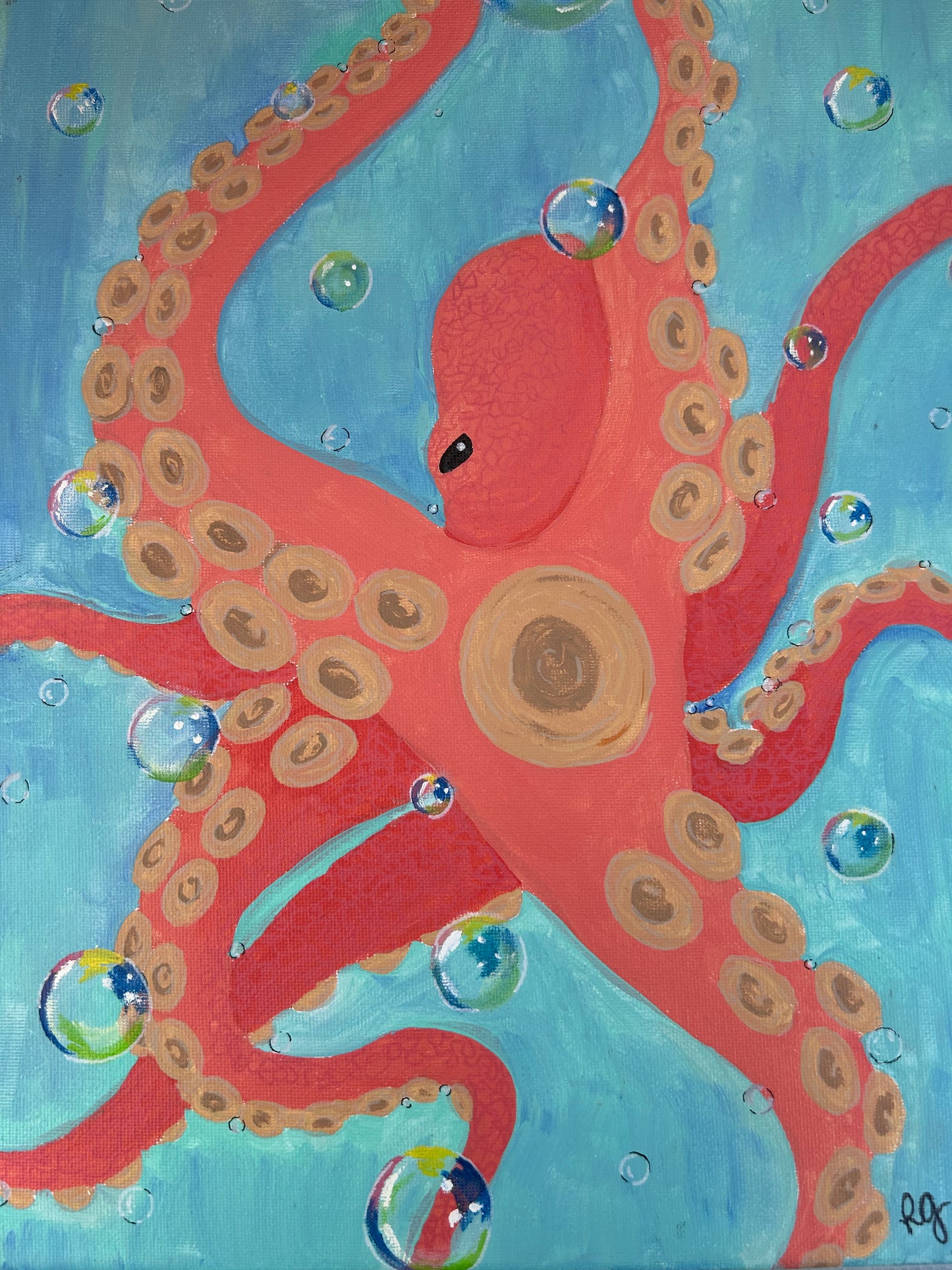 Orange Octopus